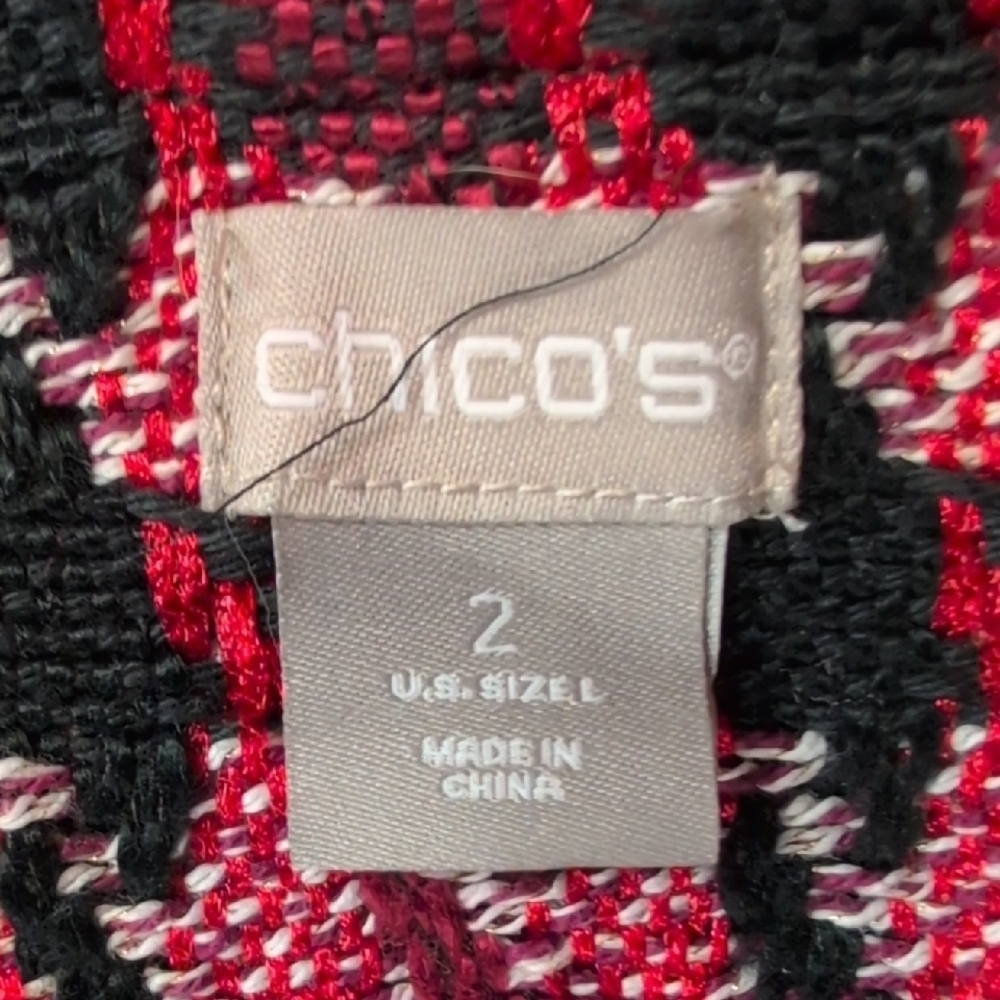 Chico's Tweed Open Front Jacket - Picture 7 of 8